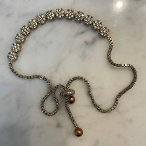 Cubic Zirconia Pull Bracelet